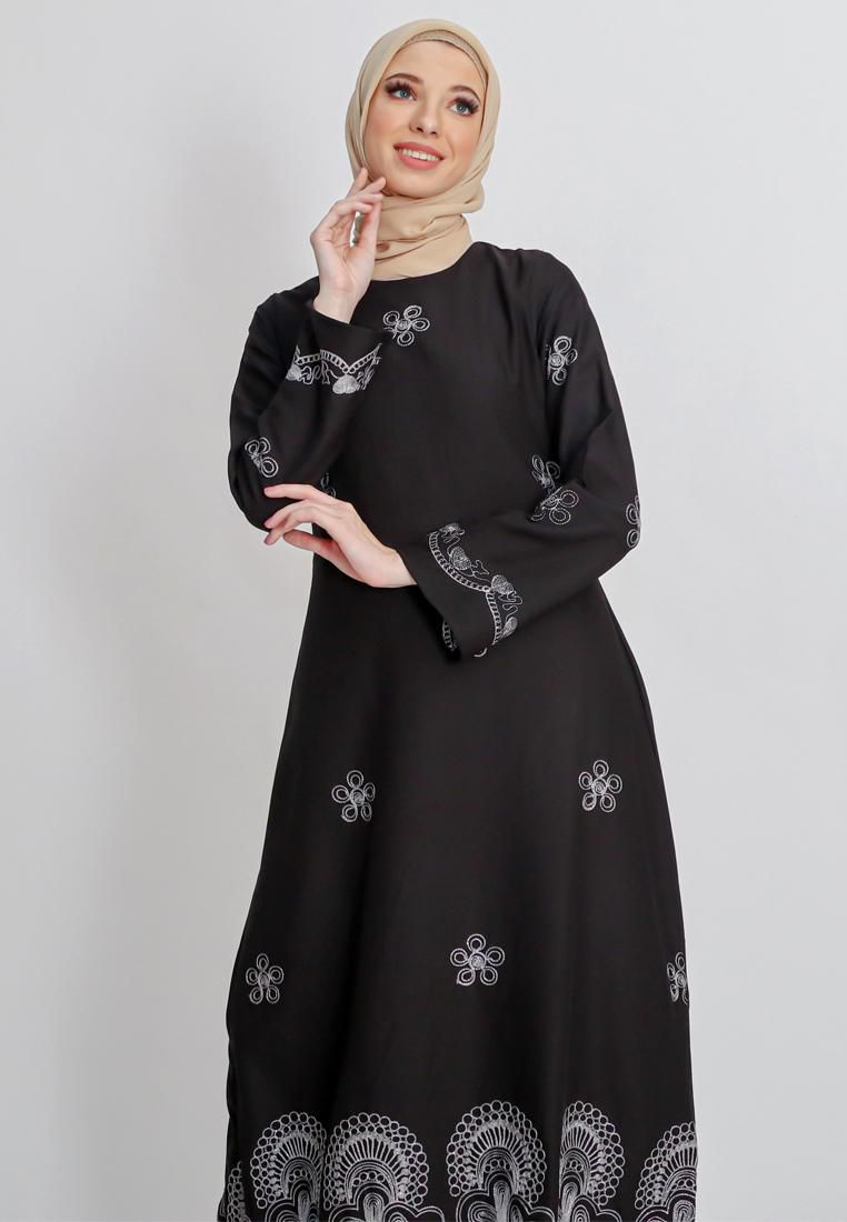 Gobindpal Azzar Ketki Maxi Dress - 4 Sizes (Black - Silver)