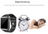 ساعة يد ذكية متوافقة مع الهواتف بنظام أندرويد طراز A1 أسود