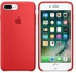 Apple جراب - سيليكون - أيفون 7 بلس - أحمر