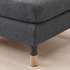LANDSKRONA Footstool - Gunnared dark grey/wood