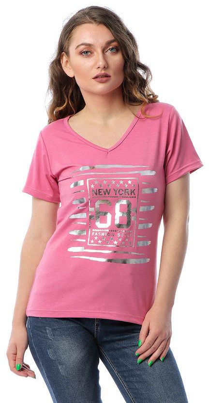 K&B Printed T-shirt - Rose