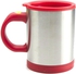 كوب 400 مل بتقنية المزج التلقائي كوب قهوة وشاي ستانليس بلين ليزي بتحريك ذاتي نوفيلتي لون احمر