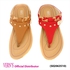 Vern's Women Casual Flat Sandal S02063510 - 7 Sizes (Red - Tan)