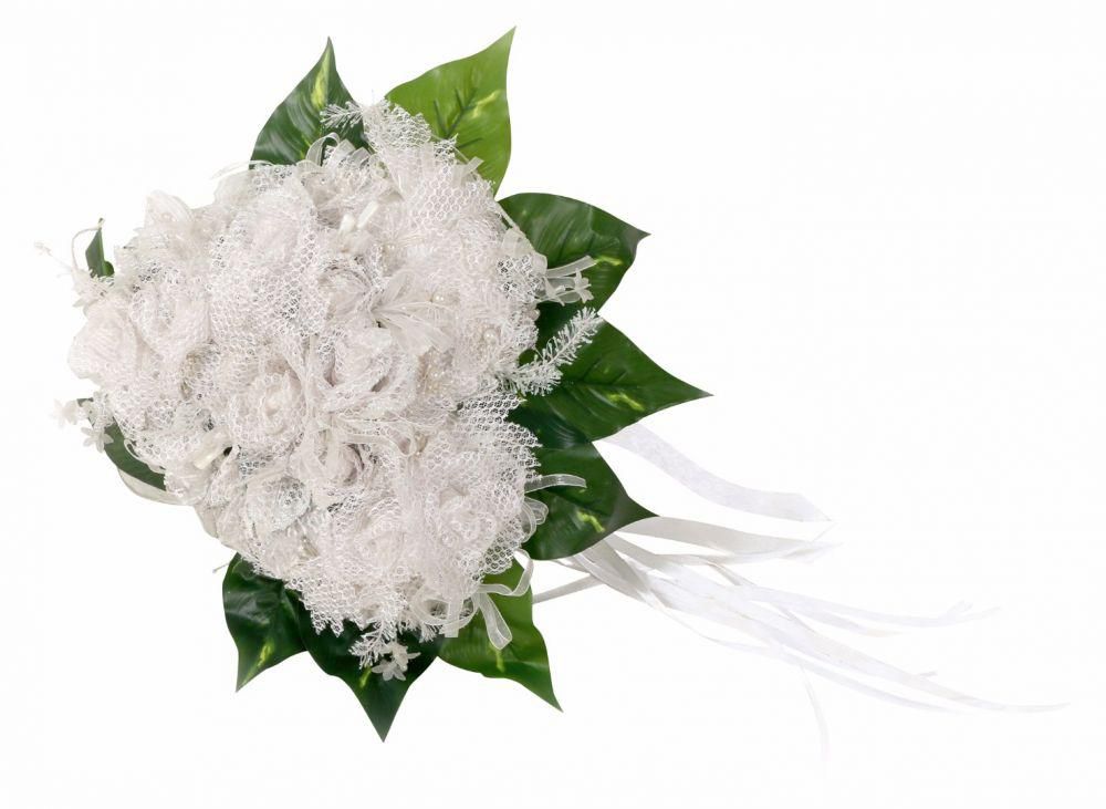 Al Wishah Roses Bouquet for Weddings and Occasions- White