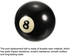 Ball Billiard Replacement Ball Pool Table Ball Pool Ball, Black