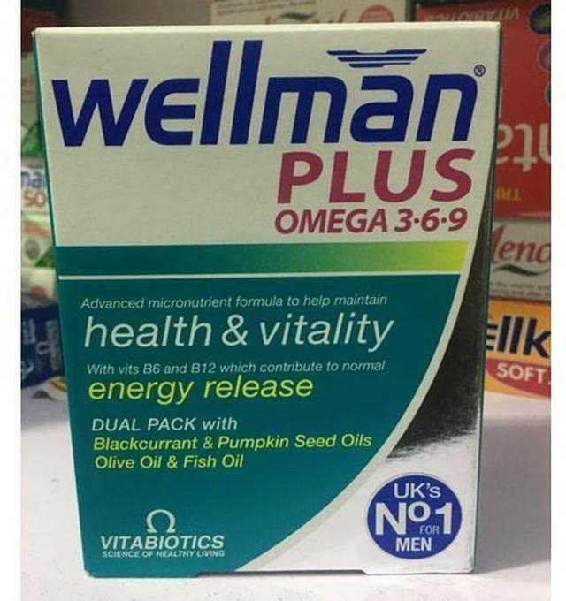 Vitabiotics Wellman Plus Omega 3-6-9
