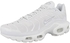 Nike Air Max Plus Womens Running Shoes, White/White-Pure Platinum, 7.5 M US