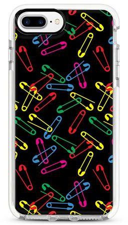 Protective Case Cover For Apple iPhone 7 Plus Safety Pins Full Print