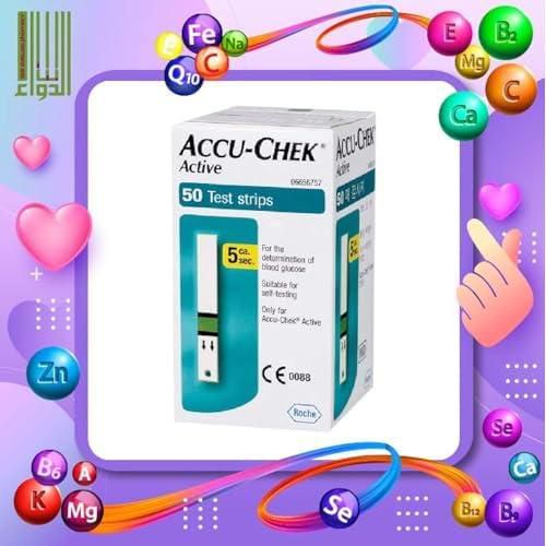 Accu Chek Active bloood glucose 50 strips pack