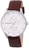 Pierre Cardin Men's Watch brown leather CBA.4030