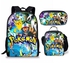 3-Piece Pokemon 3D Print Insulated Lunch Backpack Set Multicolour
