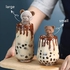 milaosk 3D Teddy Bear Ice Cube Mold 2Pc Silicone Cute Creative Animal Ice Cube Mold for Milk Tea,Coffee,Fruit Juice and Other Drinks