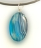 Sherif Gemstones (Natural Stones) Handmade Blue Agate Beads Pendant Necklace