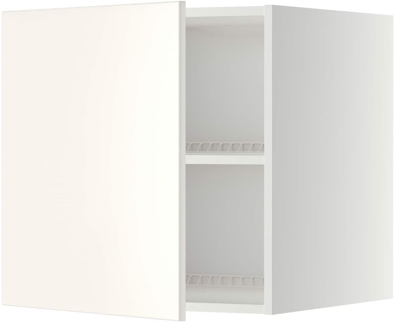 METOD Top cabinet for fridge/freezer - white/Veddinge white 60x60 cm