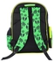 2-Piece Stylish Polyester Backpack Green/Black