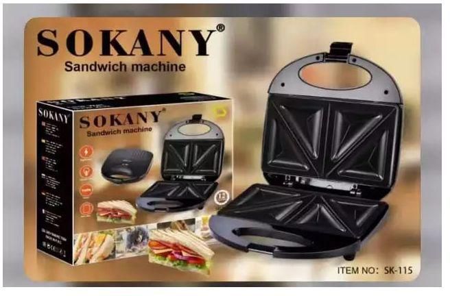 Sokany Sandwich Maker Sk-115 Non-stick