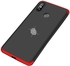 Xiaomi MI Max 3 Original GKK Cover - 3 in 1 Full Protection Case - Black & Red