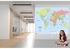 طباعة اب تو ديت خريطة العالم ملونة للتعليق علي الحائط مقاس 30 سم في 42 سم طباعة علي ورق جلوسي فاخر WORLD MAP