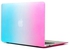 Coosybo 13" Air Case, Rainbow Hard Rubberized Cover For Macbook Air 13.3 Inch, Blue/Pink