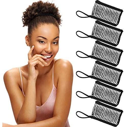 6 Pieces Banana Hair Clip Comb Stretch Banana Clip Double Comb Hair Clip  for Thick Curly Hair Women Girls (20 Teeth, Black) price from amazon in UAE  - Yaoota!