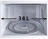 Countertop Microwave Oven With Grill 34L 34 L 1000 W R-770AR(ST) Silver/Black