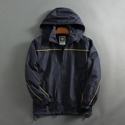 Snowfashionshop Men's Hooded Loose Jacket - 4 Size (Black)