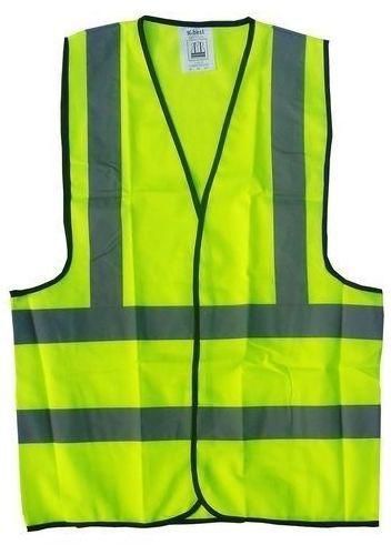 Reflective Safety Vest - Lemon. By 4 Pieces