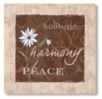 Decorative Wall Poster With Frame Brown/Beige/White 15x15cm
