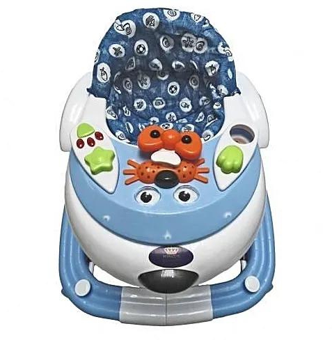 offer Kings Collection Kings Collection 2 in 1 Baby Walker/Rocker-light blue. blue 6mths-8yrs