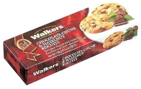 Walkers Chocolate Chunk & Hazelnut Biscuits 150g