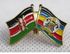 Fashion Kenya - Machakos Double Flag Lapel Pin