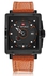 NAVIFORCE Classic Royale Edition Multi function Mens Watch  Brown