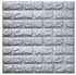 PE Foam 3D Wallpaper DIY Wall Stickers Wall Decor - Silver Grey