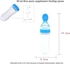 90ml Soft Silicone baby feeding bottle with spoon tip 5pcs