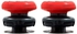 2 قطعة من إف بي إس فريك إنفيرنو لإصبع الإبهام لتحسين الأداء على يد التحكم للبلاي ستيشن 4 (بلاي ستيشن 4) من كونترول فريك| 2 قطعة مقعرة مرتفعة | باللون الأحمر