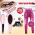 Buy Ladies Bundle Jegging JG09, Hair Straightening Brush, Hair bun & Beauty Kiss eyeliner set DBB10239