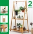 Generic 1/2 Layers Wooden Q Flower Stand Plant Display Balcony Garde