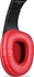 Zoook Blue Rocker Extra Bass Wireless Bluetooth Headphones (Black and Red) with FM Radio and TF Card Support | ZB-ROCKERIFIT