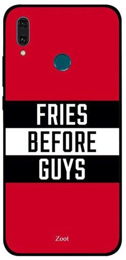 Fries Before Guys Printed Protective Case Cover For Huawei Y9 2019 Multicolour