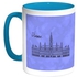 Landmarks - Vienna Printed Coffee Mug Turquoise/White 11ounce
