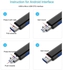 5 In 1 Multifunction Micro USB Type C TF Card Reader-Black