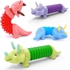 Pop Tubes Sensory Toys Set Animals 4 Pcs Fidget Toys Dinosaur