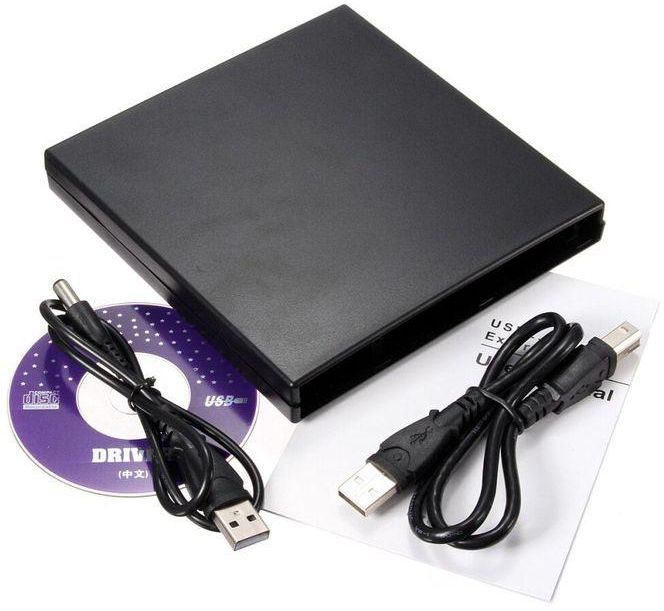USB IDE Laptop Notebook CD DVD RW ROM Drive External Case Enclosure Caddy