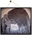 Kahnweiler Gallery Grayscale Lion Affection Painting - 80 cm x 70 cm