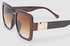 Women's Sunglass With Durable Frame Lens Color Brown Frame Color Brown