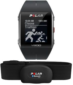 Polar V800 GPS Sports Watch Black and Grey with H7 Heart Rate Sensor