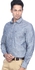 D'Indian CLUB Denim Cotton Men's Full Sleeve Casual Grey Printed Shirt Size L