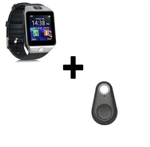 Smart Watch DZ09 Smart Watch + Key Locator Key Holder - Black
