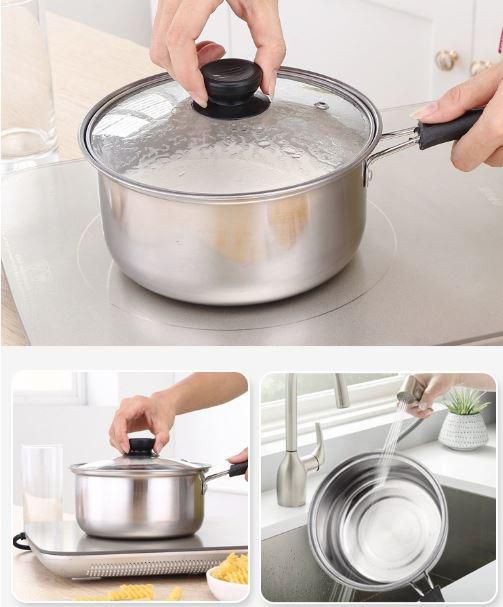 Bybigplus 18 Cm Milk Pot Noodle Soup Pot Pan