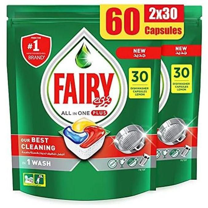 Fairy All In One Plus Dishwasher Capsules - 60 Capsules